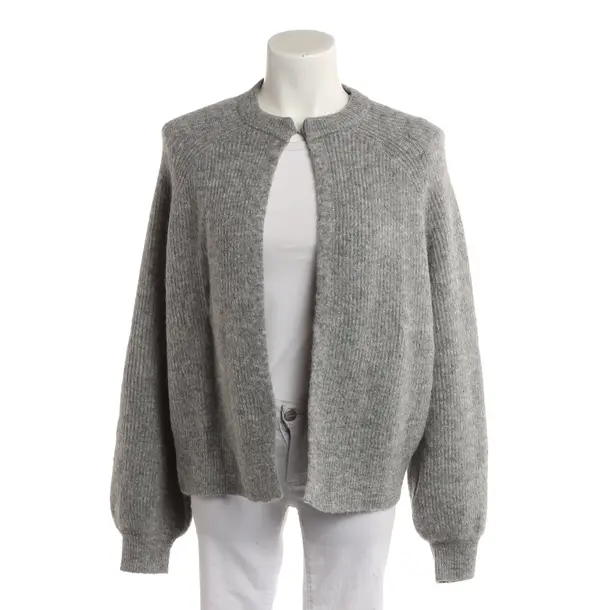 Cardigan, in Gray, Wool, Bloom
