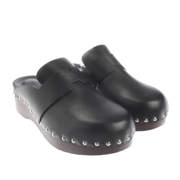 Mules, in Schwarz, Hermès