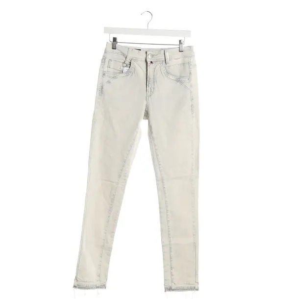 Skinny Jeans, in Light Gray, Cotton, High Use