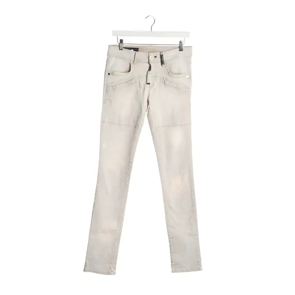 Jeans skinny, in Beige, Cotone, Uso elevato