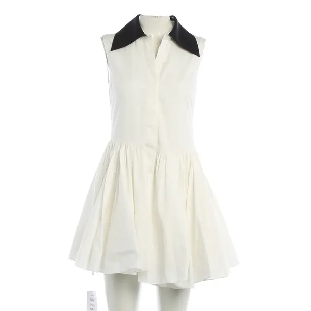 Dress, in White, Cotton, self-portrait