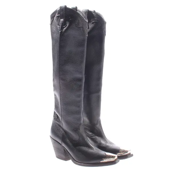 Stiefel, in Schwarz, Alexander McQueen