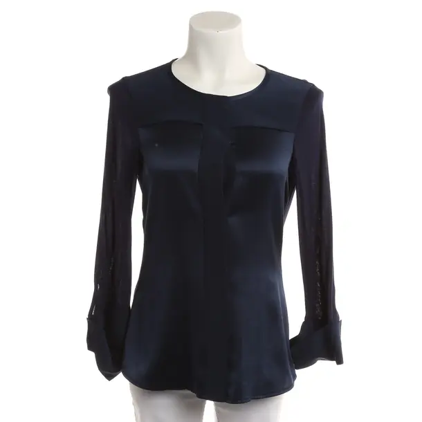 Blouse, in Navy, Silk, Strenesse