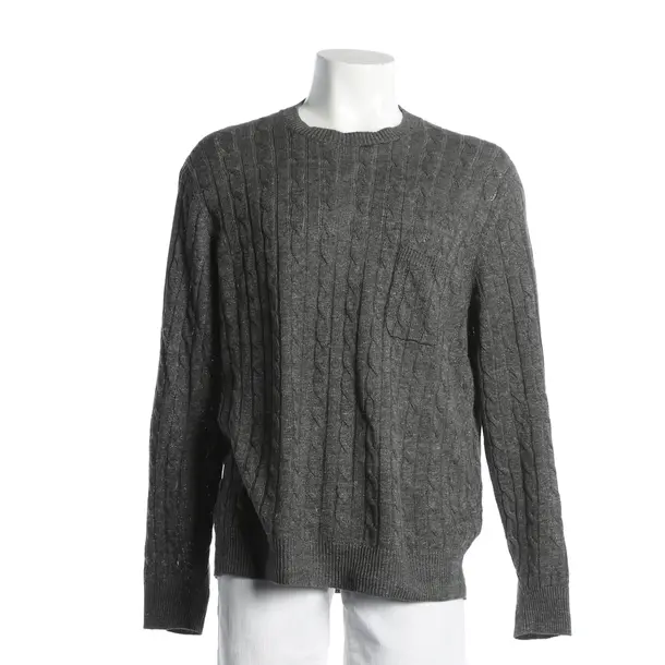 Maglione, in Grigio, Lino, Brunello Cucinelli