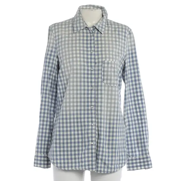 Bluse, in Blau, Baumwolle, Closed