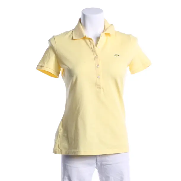 Poloshirt, in Pastellgelb, Baumwolle, Lacoste