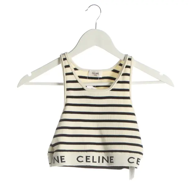 Top, in Cream, Baumwolle, Céline