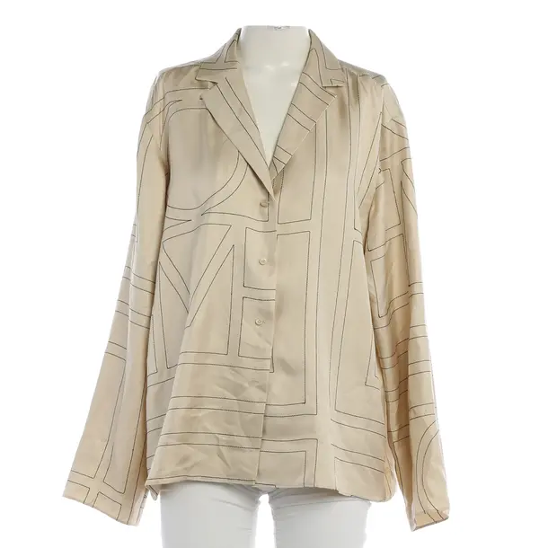 Blouse, in Beige, Silk, Totême