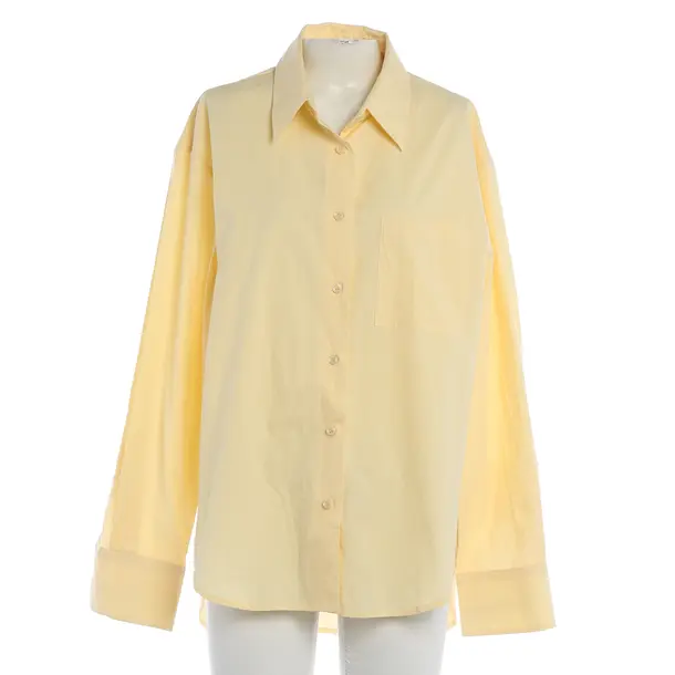 Bluse, in Pastellgelb, Baumwolle, Frankie Shop