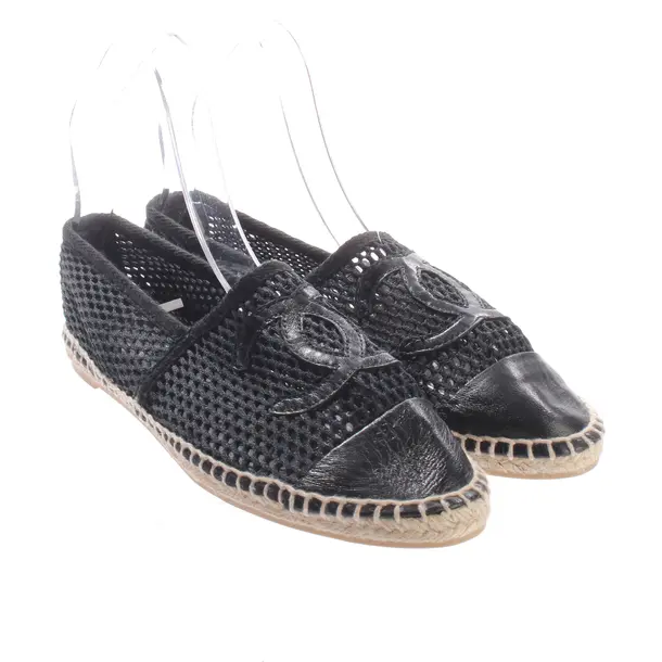 Espadrilles, in Schwarz, Chanel