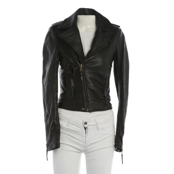 Lederjacke, in Schwarz, Leder, Balenciaga