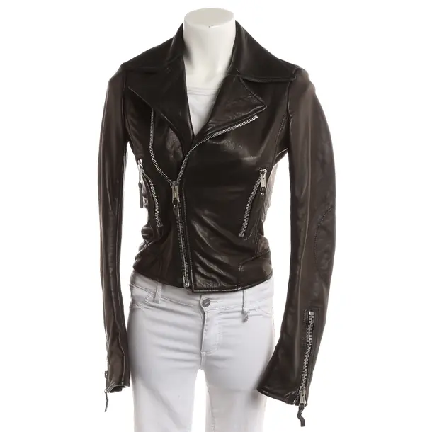 Lederjacke, in Schwarz, Leder, Balenciaga