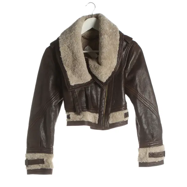 Giacca in pelle, in Marrone, Pelle, Burberry Prorsum
