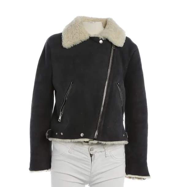 LeatherJacket, in Navy, Leather, Acne Studios