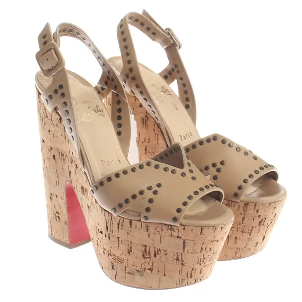 Sandaletten, in Beige, Christian Louboutin