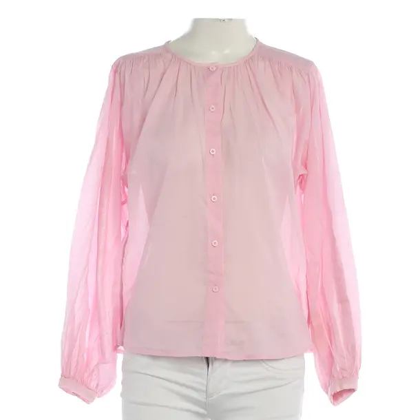 Bluse, in Hellrosa, Baumwolle, Closed