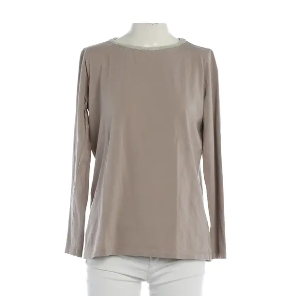 Long Sleeve Shirt, in Light Brown, Cotton, Fabiana Filippi