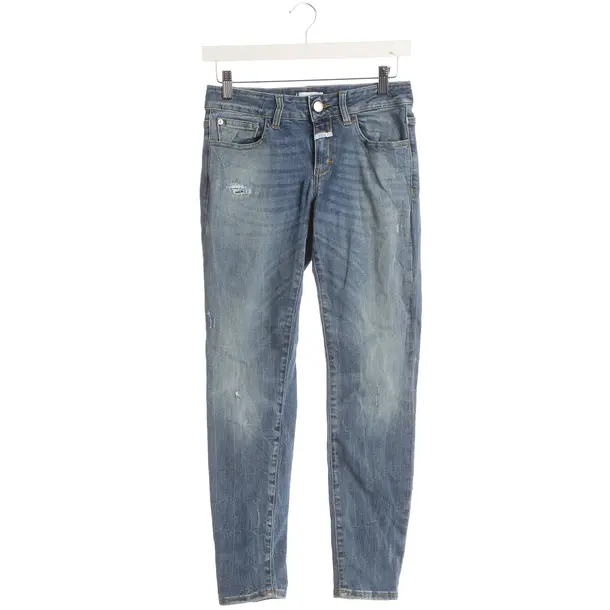 Jeans skinny, in Blu, Cotone, Chiuso