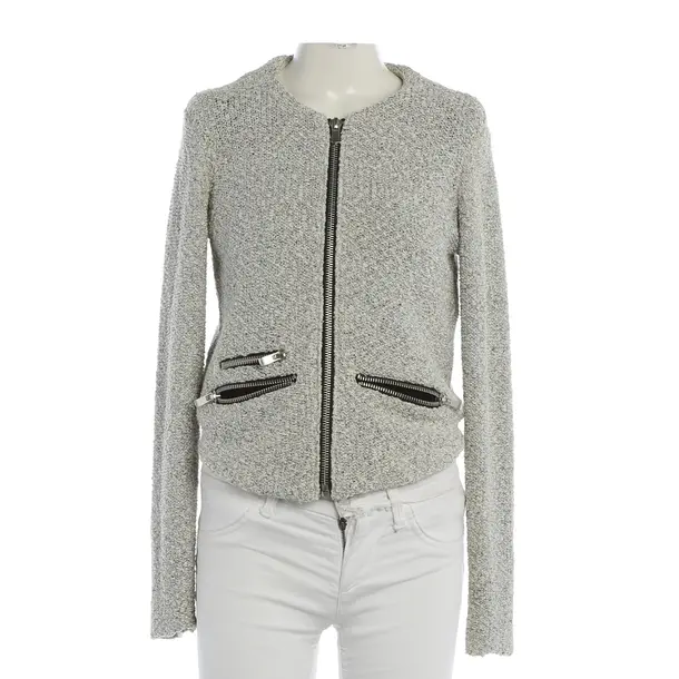 Mid-Season Jacket, in Beige, Cotton, Maje