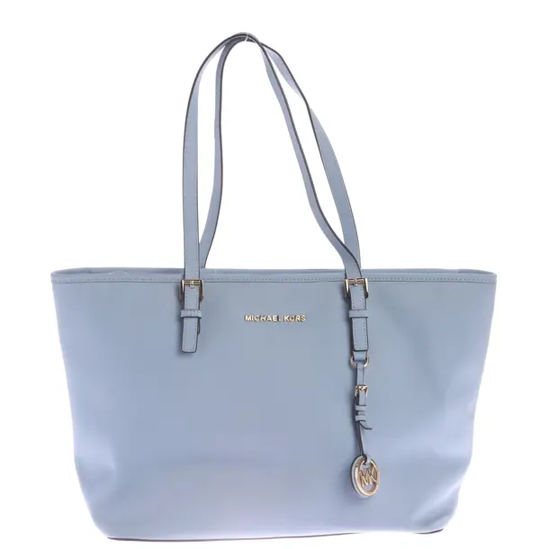 Shopper, in Hellblau, Leder, Michael Kors