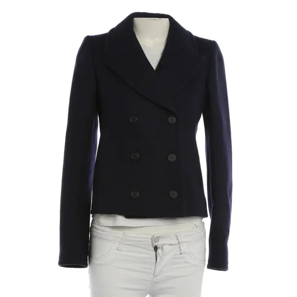 Mid-Season Jacket, in Navy, Wool, Balenciaga