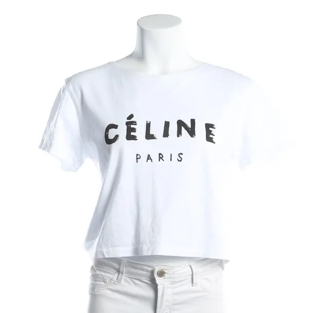 Shirt, in White, Cotton, Céline