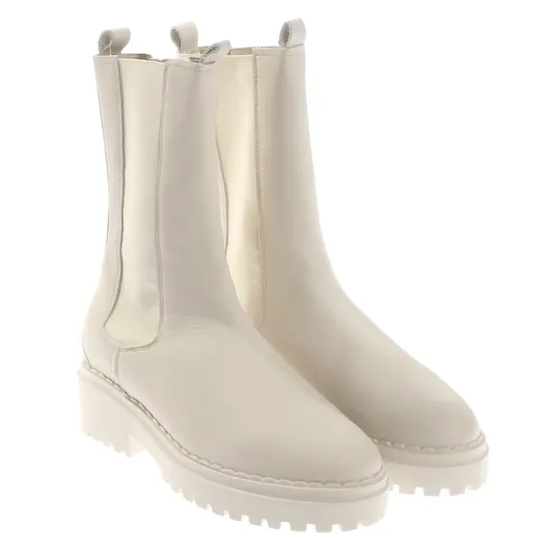 Ankle Boots, in Beige, Nubikk