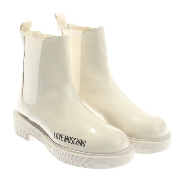 Ankle Boots, in Beige, Love Moschino