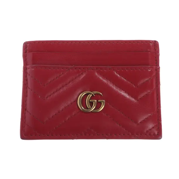Kartenetui, in Rot, Leder, Gucci