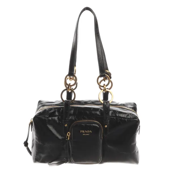 Handtasche, in Schwarz, Leder, Prada