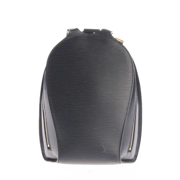 Backpack, in Black, Leather, Louis Vuitton