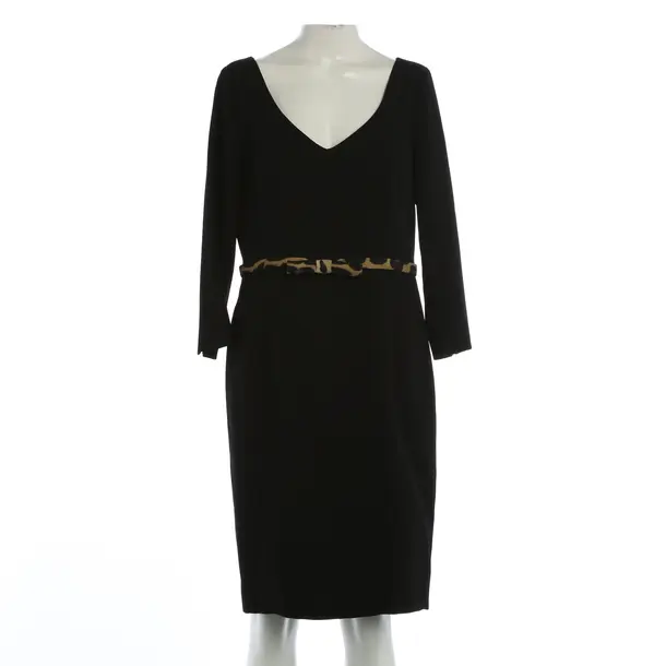 Cocktailkleid, in Schwarz, Wolle, Moschino