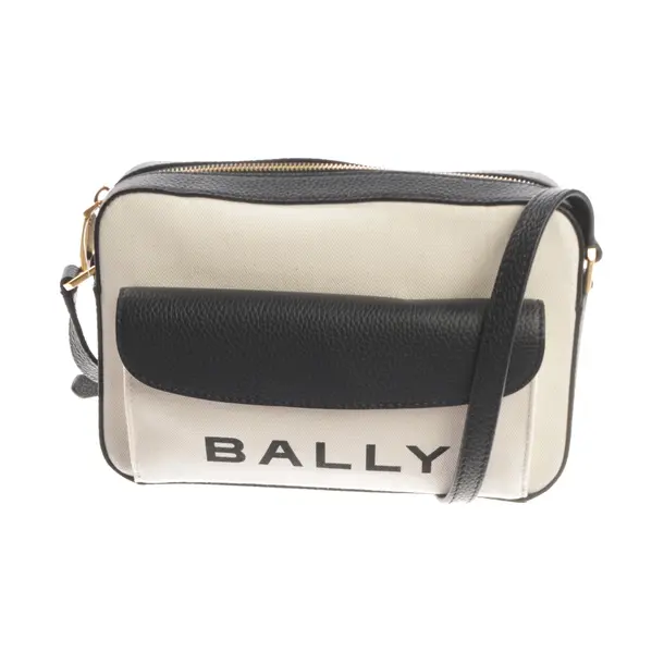 Cross Body Bag, in Beige, Cotton, Bally