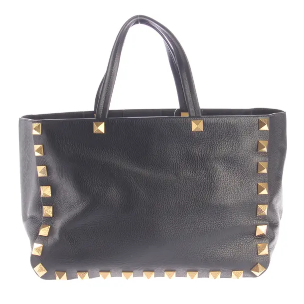 Shopper Bag, in Black, Leather, Valentino
