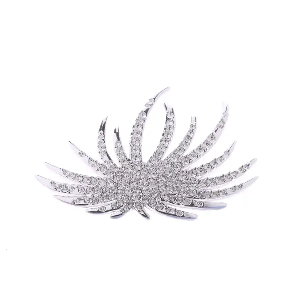 Spilla, in argento, Metallo (metallico, metallizzato), Swarovski