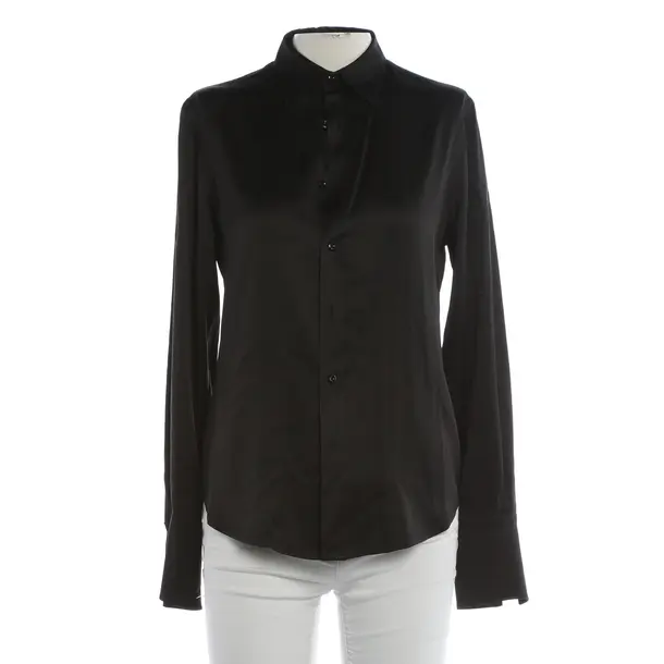 Bluse, in Schwarz, Seide, Ralph Lauren Black Label