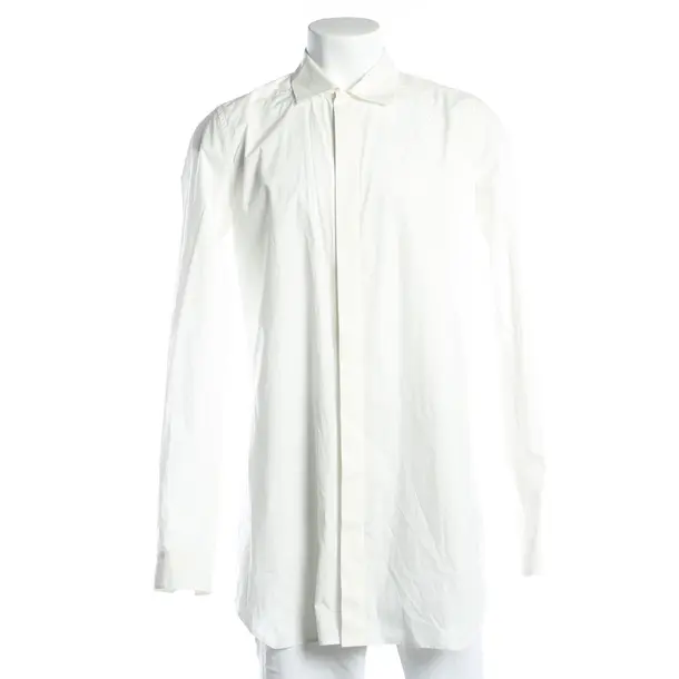 Shirt, in White, Cotton, Rick Owens