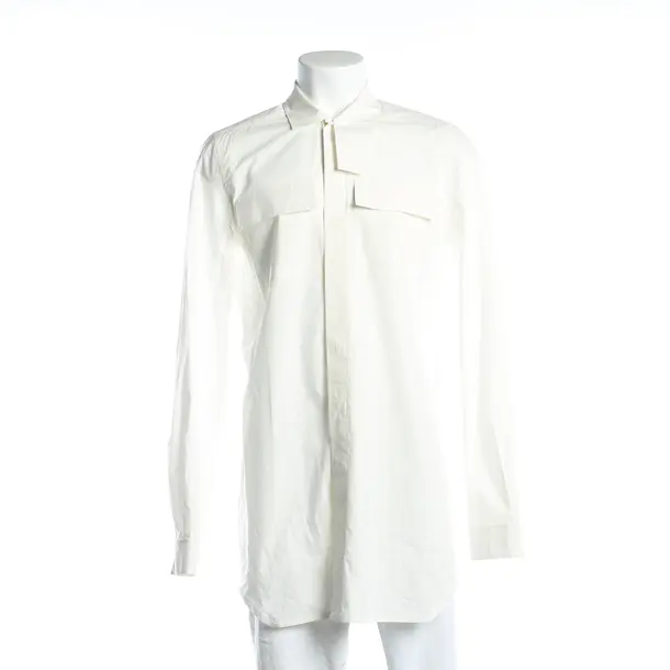 Shirt, in White, Cotton, Rick Owens