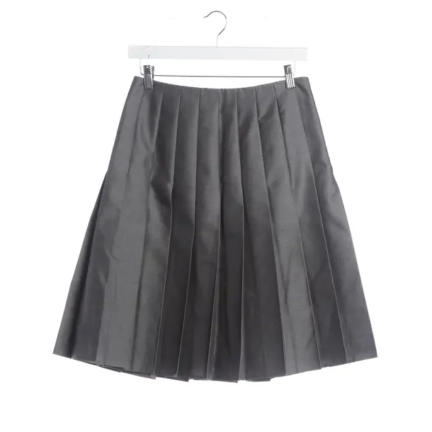 Rock, in Grau, Wolle, Prada
