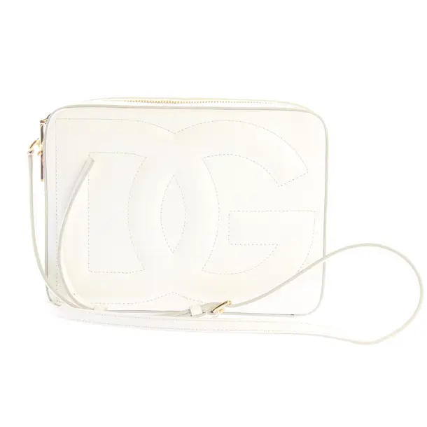 Cross Body Bag, in White, Leather, Dolce & Gabbana