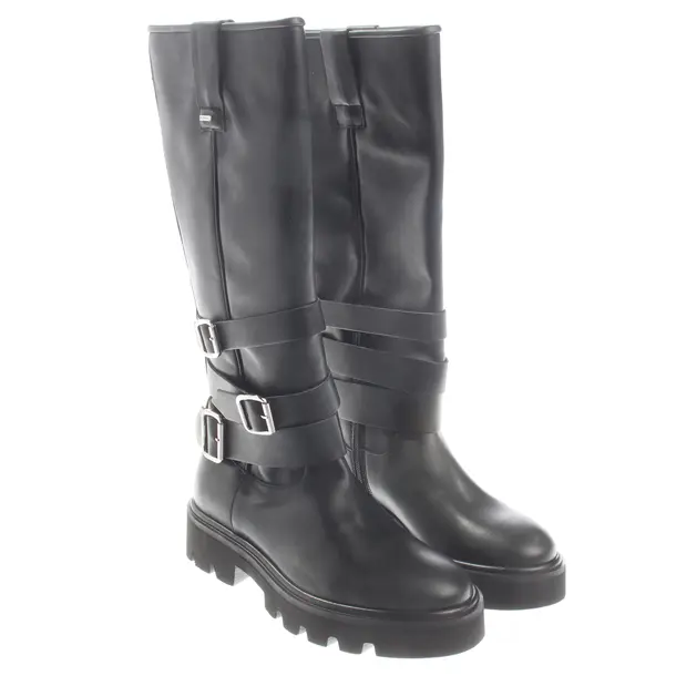 Stiefel, in Schwarz, Nubikk