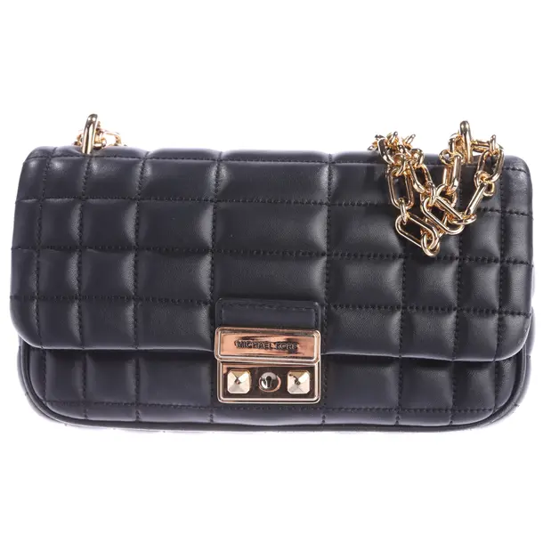 Schultertasche, in Schwarz, Leder, Michael Kors