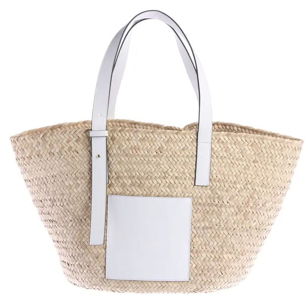 Shopper, in Hellbraun, Stroh, Designerartikel