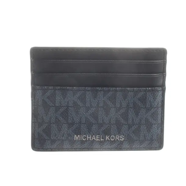 Card Holder, in Blue, Leather, Michael Kors