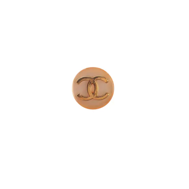Pulsante, in Rosa chiaro, Metallo (metallico, metallizzato), Chanel