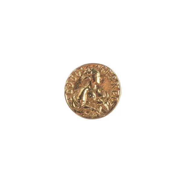 Button, in Gold, Metal (metallic, metallised), Chanel