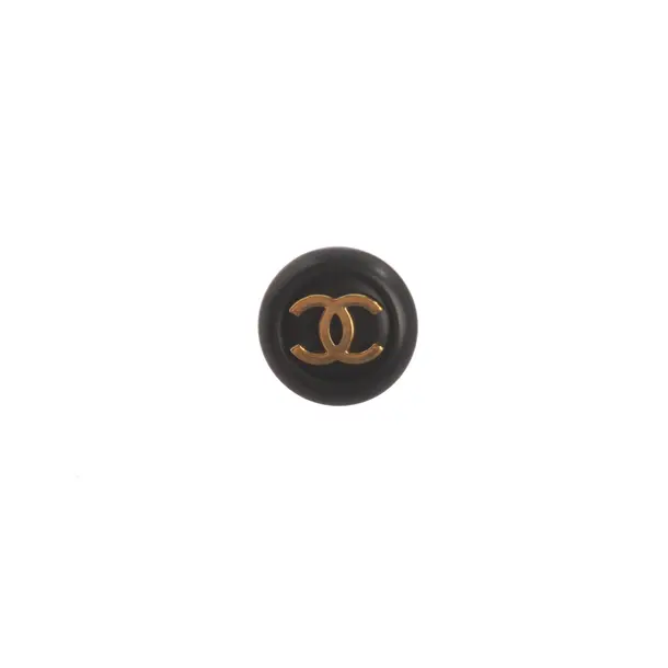 Knopf, in Schwarz, Metall (metallisch, metallisiert), Chanel