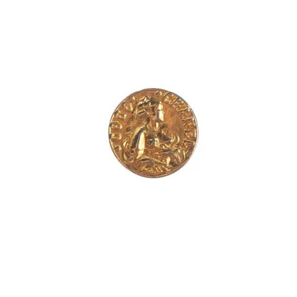 Button, in Gold, Metal (metallic, metallised), Chanel