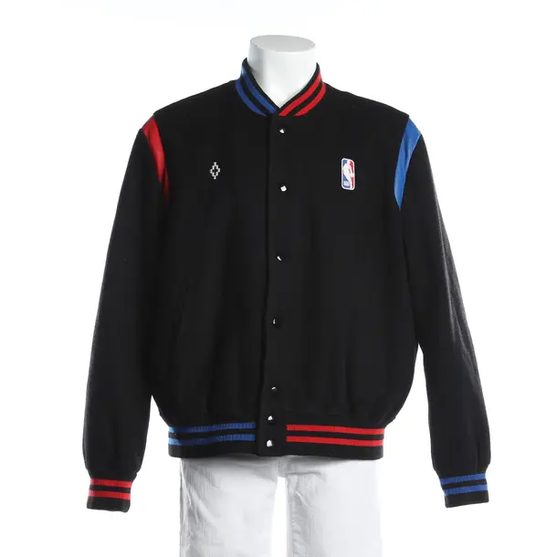 Bomber Jacket, in Black, Wool, Marcelo Burlon