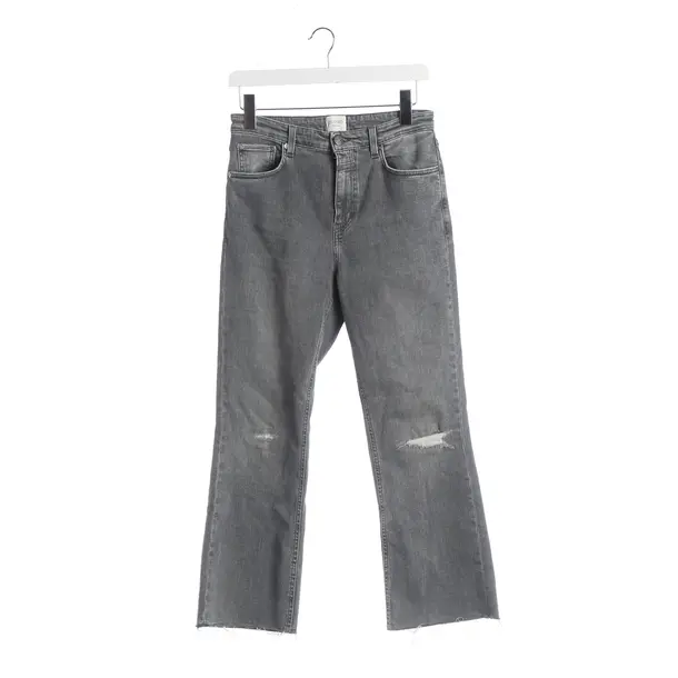 Flared Jeans, in Gray, Cotton, Closed